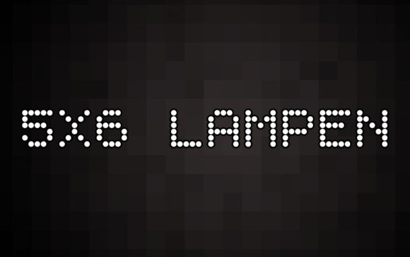 5x6 Lampen: A Dotted Display Font for Bold Branding Moments