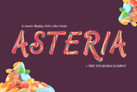Asteria: A Playful Color Font for Kids' Projects and Printables