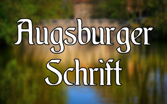Augsburger Schrift: A Vintage Display Font for Real Branding