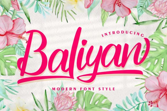 Baliyan: A Bold Handwritten Font for Standout Branding