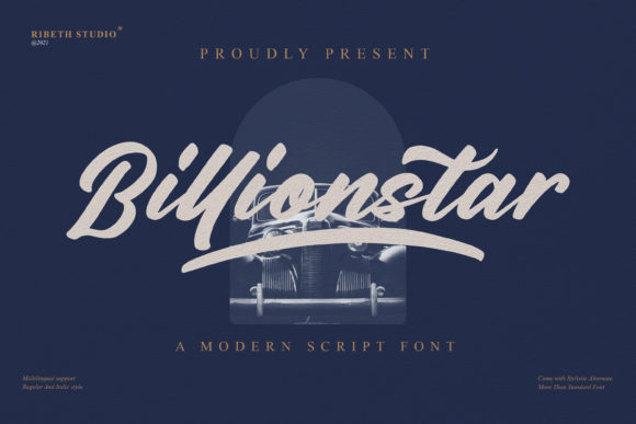 Billionstar: A Timeless Handwritten Font for Editorial Design