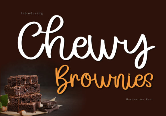 Chewy Brownies: A Warm Handwritten Script Font for Sweet Designs