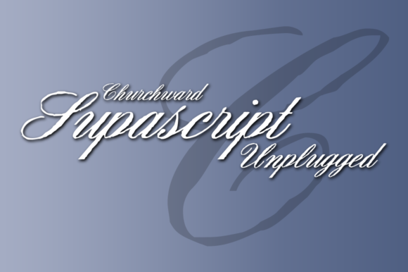 Churchward Supascript: A Delicate Script Font for Campaigns