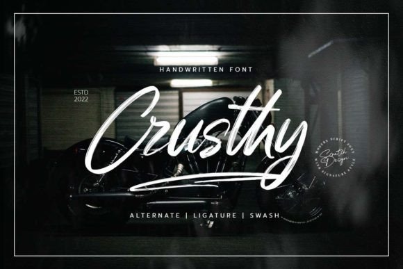 Crusthy Font: A Handwritten Typeface for Campaign Creatives