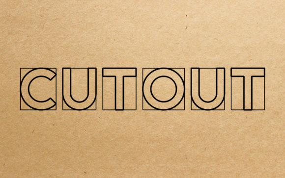 Cut out Font: A Display Typeface for Small Business Branding