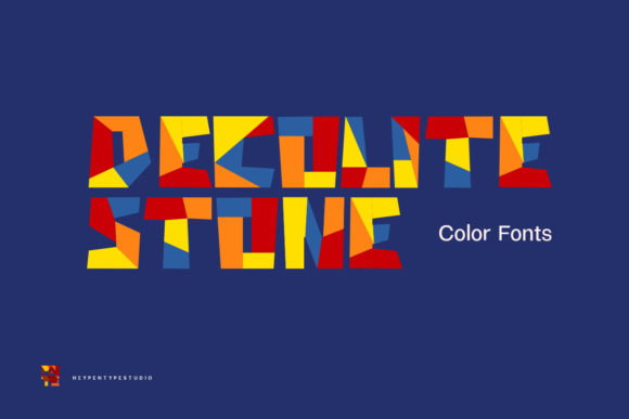 Decolite Stone: A Chunky Color Font for Bold Branding