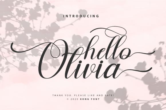 Hello Olivia: A Modern Playful Script Font for Crafters