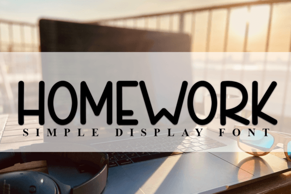 Homework Font: A Handwritten Display Typeface for Digital Creators