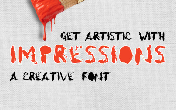 Impressions: A Creepy Display Font for Editorial Design