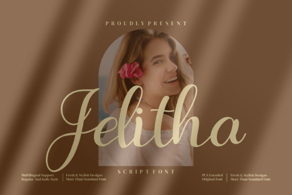 Jelitha: A Refined Script Font for Handmade Products