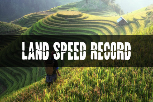 Land Speed Record Font for Editorial Impact