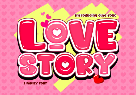 Love Story Font: A Playful Display Typeface for Editors