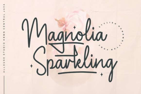 Magnolia Sparkling – A Chic Script Font for Makers