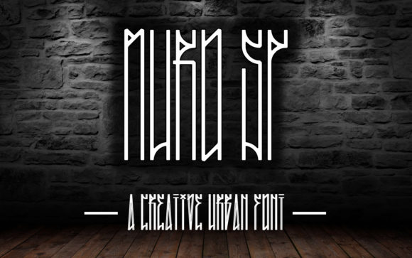 Muro SP: A Tall, Thin Display Font for Bold Branding