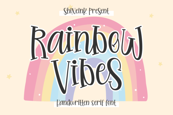 Rainbow Vibes: The Quirky Serif Font for Playful Branding