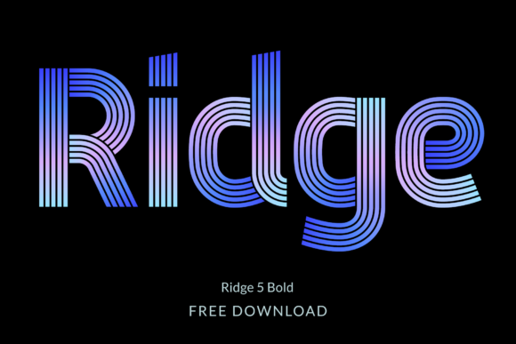 Ridge 5 Bold: A Multi-Line Font for Sellers and Crafters