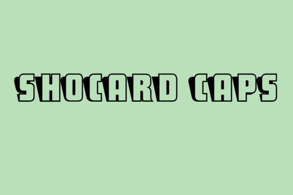 ShoCard Caps: A Retro Display Font for Vintage Headlines