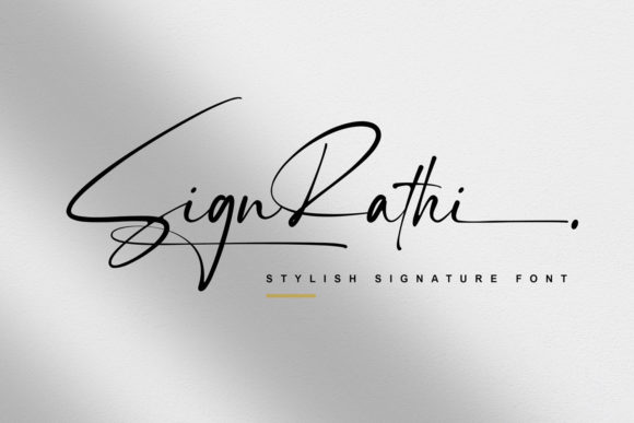 Sign Rathi: A Thin Cursive Script Font for Elegant Branding