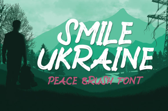Smile Ukraine: A Cool Brushed Display Font for Web Design