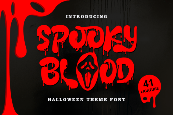 Spooky Blood Font: Halloween Display Typeface Tested by a Maker