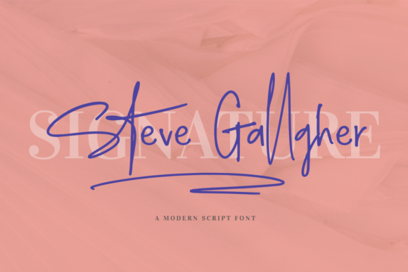 Steve Gallagher Font: A Playful Handwritten Script for Small Businesses