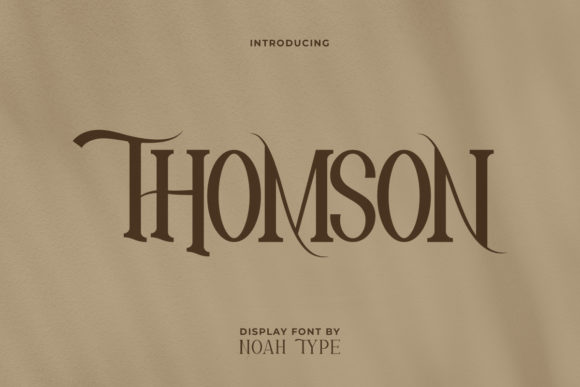 Thomson Font: A Modern Serif Typeface for Handmade Branding