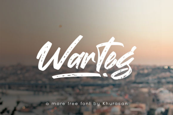 Warteg: A Casual Brushed Script Font for Editorial Design