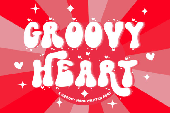 XGroovy Heart Font: A Retro Display Typeface for Bold Web Branding